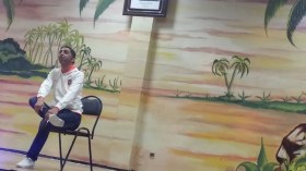 مراد صاولي يمتع الطلاب والحضور بعرض محترف