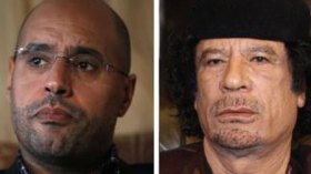 Les posters de Mouammar et Seïf Al-Islam Kadhafi présents à Blida