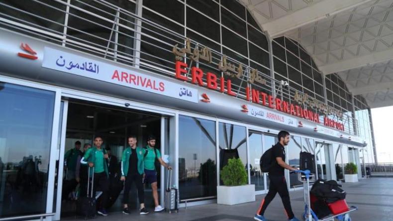 وفد المولودية يصل إلى أربيل العراقية