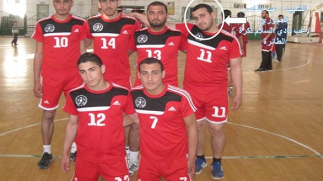 لاعب نادي السلام الفلسطيني للكرة الطائرة ينضم إلى قافلة الشهداء