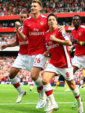 Samir Nasri secures victory for Arsenal