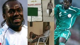 مأساة لاعب دولي نيجيري فقد ثروته واضطرب عقله