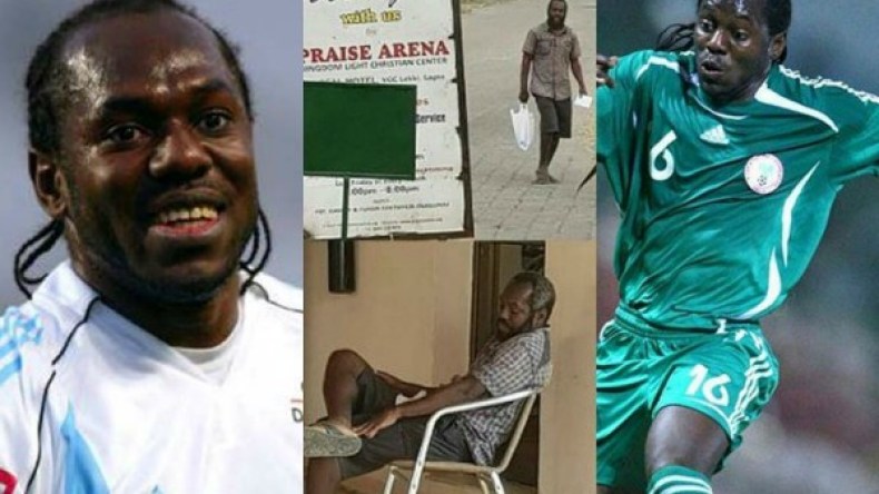 مأساة لاعب دولي نيجيري فقد ثروته واضطرب عقله