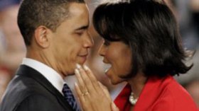 Le couple Obama à la présidence