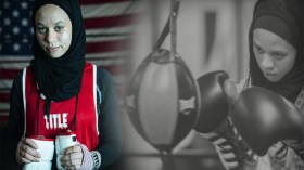فتاة مسلمة تغيّر قواعد الإتحاد الأميركي للملاكمة