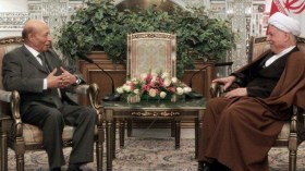 رفسنجاني يستقبل ولد خليفة في طهران