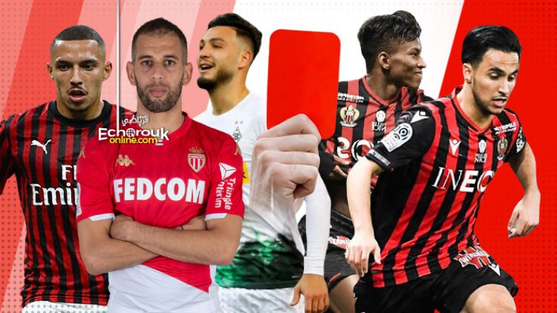 البطاقات الحمراء والصفراء تلازم لاعبي “الخضر” في أوربا