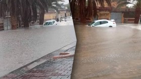 ساعة من الأمطار تحول ورقلة إلى مدينة عائمة