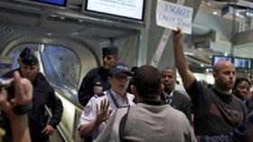 Pro-Palestinian activists refused Israel flight