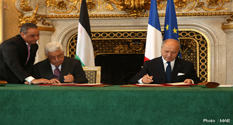 Signature d’une convention d’aide budgétaire entre la France et l’Autorité palestinienne