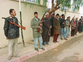 Security map to give back arms to people in Algeria