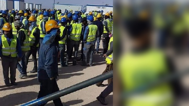 أعوان الأمن بشركة الأشغال البترولية في إضراب جنوب الأغواط