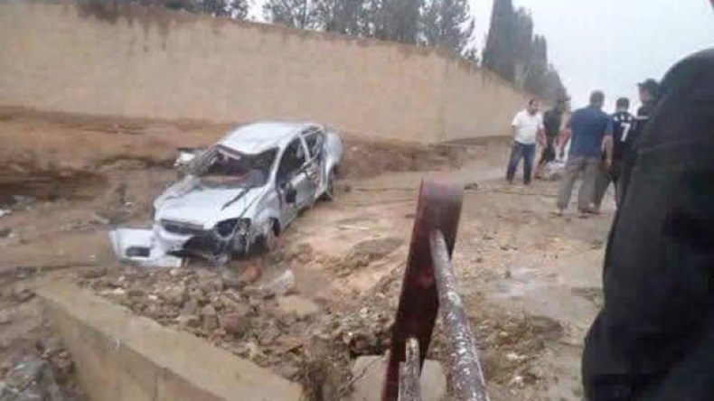 هلاك امرأة وخسائر معتبرة في فيضانات في تبسة