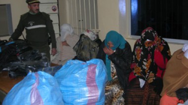 Elderly women, involved in smuggling activities, rounded up by Gendarmerie elements in western Algeria