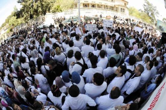 Doctors injured and arrested while protesting near President Office