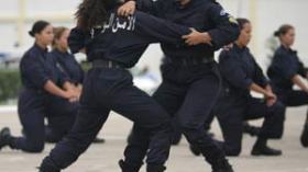 شرطيات في فرق التدخل وقوات مكافحة الشغب والتخريب