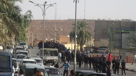 Policemen protest in Ghardaia