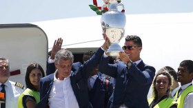 استقبال رئاسي لأبطال أوروبا في لشبونة