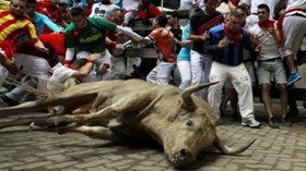 اسبانيا: تدافع وإصابات في مهرجان عدو الثيران