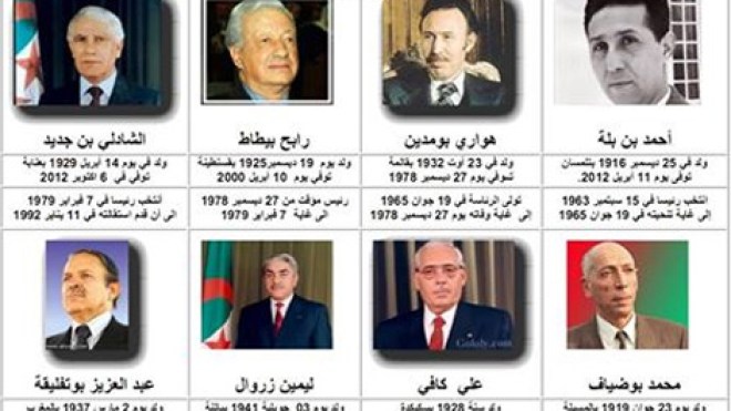 7 رؤساء لانتشال الجزائر من 7 أزمات خلال 50 سنة!