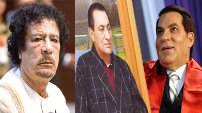 عمليات التجميل لإخفاء بشاعة القذافي ومبارك وبن علي