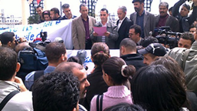 حركة احتجاجية جديدة لأصحاب مبادرة “من أجل كرامة الصحفي”