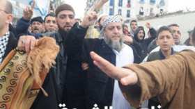 Protests against Gaza attacks in Algiers