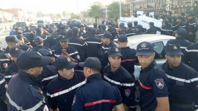 أعوان الحماية المدنية بالعاصمة في احتجاج للمطالبة برحيل المدير الولائي