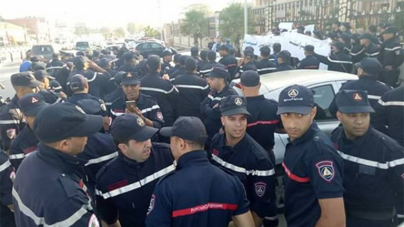 أعوان الحماية المدنية بالعاصمة في احتجاج للمطالبة برحيل المدير الولائي
