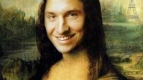 أنصار “البي آس جي” يحوّلون إبراهيموفيتش إلى “الموناليزا”!