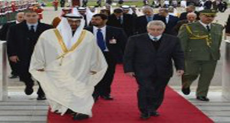 Arrivée du prince héritier de l’Emirat d’Abou Dhabi à Alger