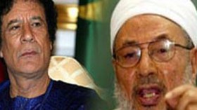 القرضاوي:من يستطيع قتل القذافي فليفعل ودمه على رقبتي