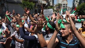 مسيرات حاشدة في الضفة تضامنا مع المقاومة بغزة