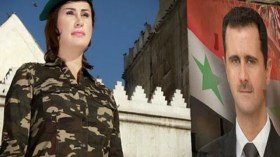 شقيقة أصالة نصري ترتدي الزي العسكري وتغني للأسد!