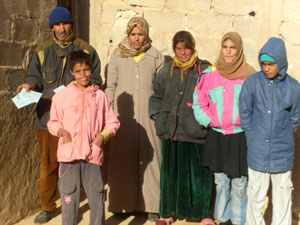 A hapless family made up of 4 disabled children facing utter misery and disease in Biskra province