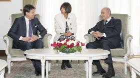 تبون يستقبل رئيس الوزراء الإيطالي