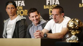 كريستيانو: أتفهم إحباط ريبيري وميسي لأنهما يستحقّان الكرة الذهبية.. !