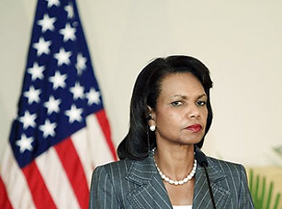 U.S. Secretary of State Rice arrives to Algeria
