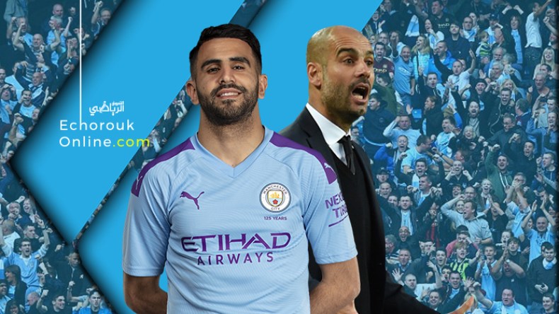 غوارديولا يثني على محرز ويصفه باللاعب المتميز