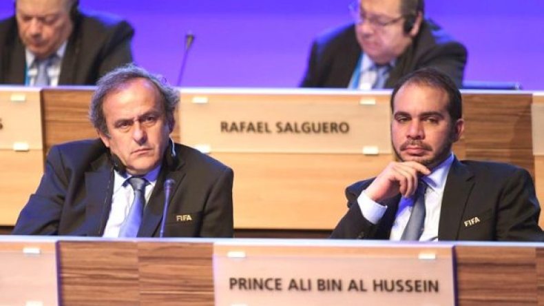 الأمير الأردني ينتقد بلاتيني