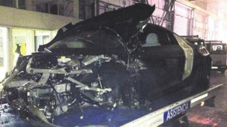 سيارة “أليكسيس سانشيز” تحوّلت إلى “خردة”!