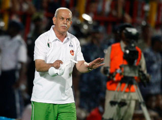 Algerian coach Rabah Saadane to disclose the Algerian line-up after the friendly versus Ireland