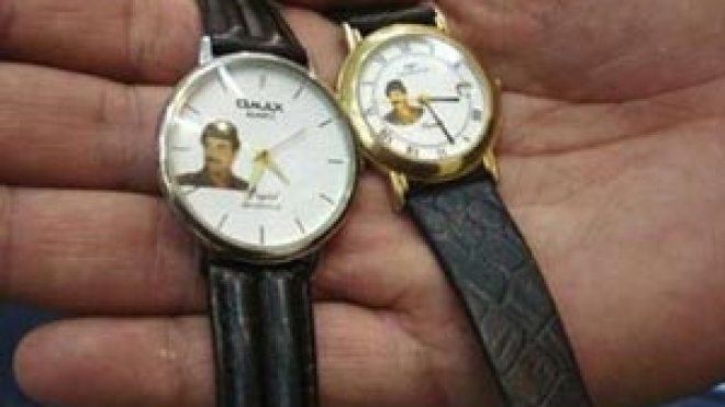 صدام حسين في معاصم أهالي تكريت