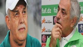 جماهير الرجاء البيضاوي تكرم سعدان وخاليلوزيتش قبل موقعة سطيف