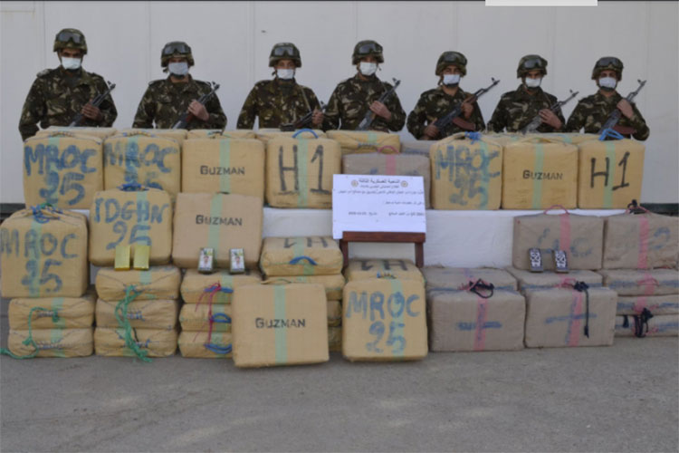 27 quintaux de kif traité saisis à la frontière avec le Maroc