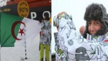 Hommage à la journaliste Samiha Halli: porteuse du drapeau algérien au pôle Nord