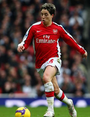 Samir Nasri boosts Arsenal as midfielder targets West Ham clash for comeback