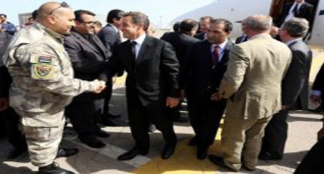 Sarkozy en Libye pour rencontrer les autorités libyennes