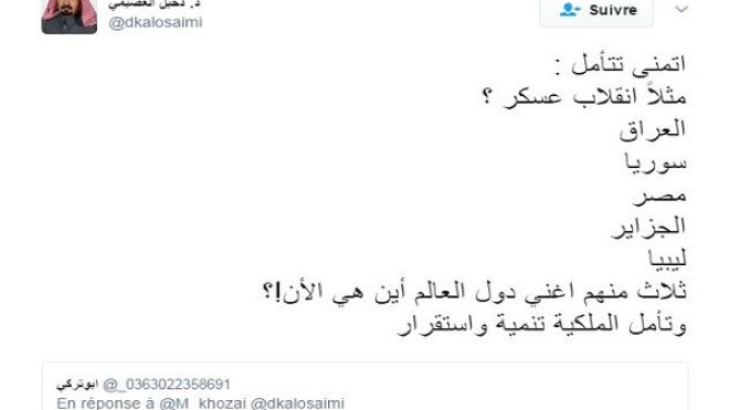 أكاديمي سعودي: عسكر الجزائر أعداء للتنمية!