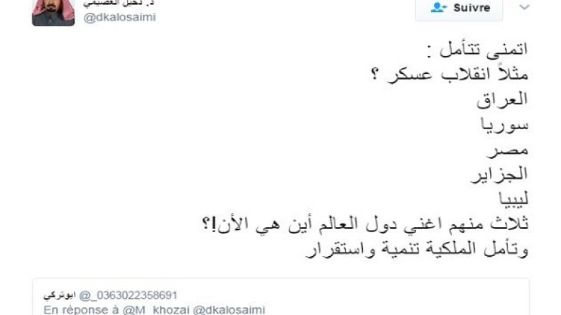 أكاديمي سعودي: عسكر الجزائر أعداء للتنمية!